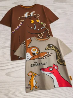 Hot Vanilla Underground Brown Gruffalo T-Shirts 2 Pack
