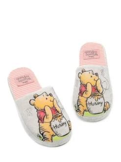 Vanilla Underground Ecru Winnie the Pooh Womens Winter Mule Slippers^Women Slippers