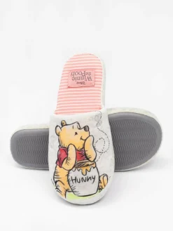 Vanilla Underground Ecru Winnie the Pooh Womens Winter Mule Slippers^Women Slippers