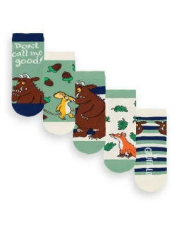 Vanilla Underground Green Kids Gruffalo Socks 5 Pack^ Tights|Socks & Tights