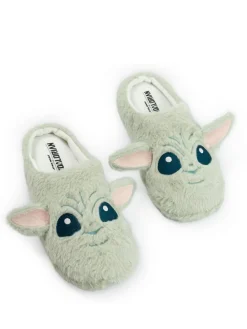 Discount Vanilla Underground Green Star Wars Grogu Slippers