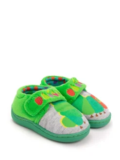 Sale Vanilla Underground Green The Hungry Caterpillar Velcro Loafer Slippers