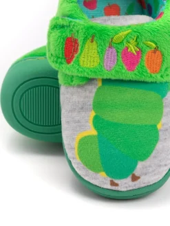 Sale Vanilla Underground Green The Hungry Caterpillar Velcro Loafer Slippers