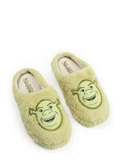 Vanilla Underground Green Shrek Character Face Slippers^ Slippers|Slippers