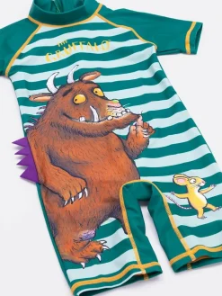 Hot Vanilla Underground Green Gruffalo Boys Licensing Short Sleeve Sunsafe Suit
