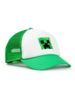 Vanilla Underground Green Minecraft Boys Green Creeper Snapback Curved Peak Cap^BOY Hats