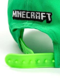 Vanilla Underground Green Minecraft Boys Green Creeper Snapback Curved Peak Cap^BOY Hats