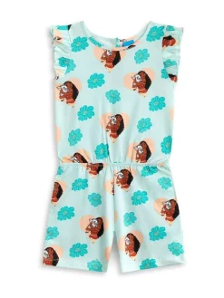Hot Vanilla Underground Green Girls Disney Moana Sleeveless Playsuit