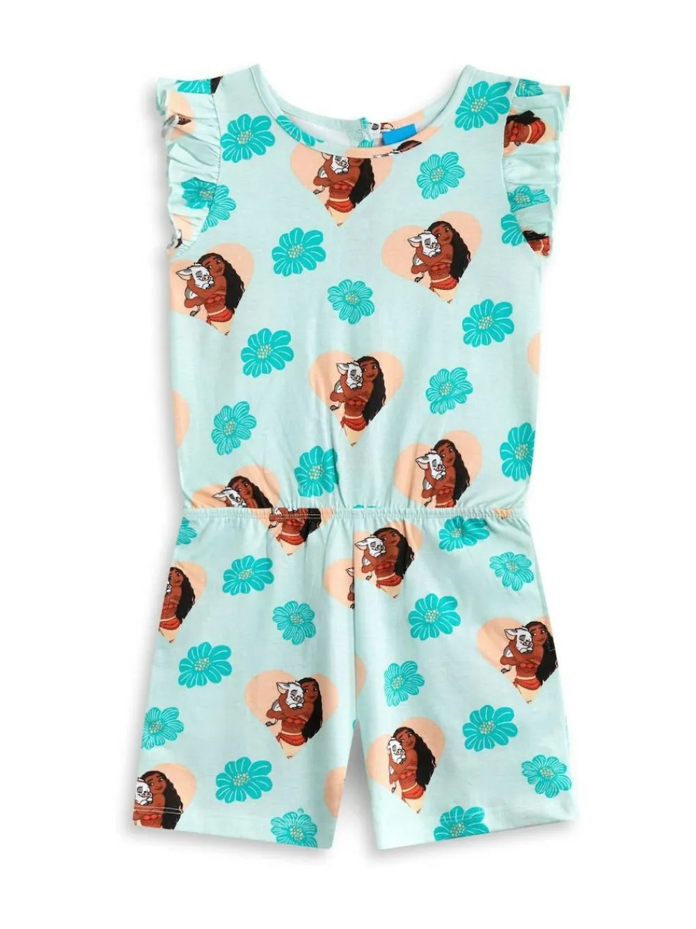 Hot Vanilla Underground Green Girls Disney Moana Sleeveless Playsuit