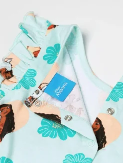 Hot Vanilla Underground Green Girls Disney Moana Sleeveless Playsuit