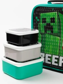 Vanilla Underground Green Minecraft Xbox Licensed Lunch Box Set^ Branded Kitchenware