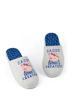 Vanilla Underground Grey Daddy Pig Mr Men Mr Lazy Slippers^ Slippers|Slippers