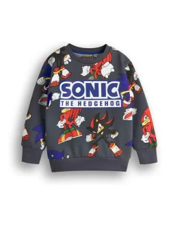 Vanilla Underground Grey Boys Sonic Sweatshirt and Shorts Set^BOY Shorts