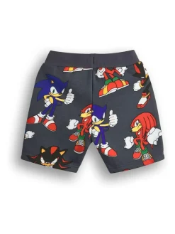 Vanilla Underground Grey Boys Sonic Sweatshirt and Shorts Set^BOY Shorts