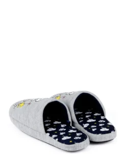 Vanilla Underground Grey Snoopy Womens Winter Mule Slippers^Women Slippers