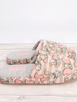 Vanilla Underground Grey Dumbo Womens Winter Mule Slippers