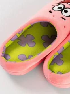 Vanilla Underground Pink SpongeBob SquarePants Patrick mule slippers^ Slippers|Slippers