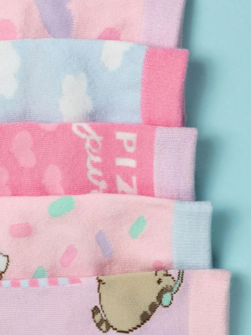 Vanilla Underground Pink Girls Pusheen Socks 5 Pack^ Tights|Socks & Tights