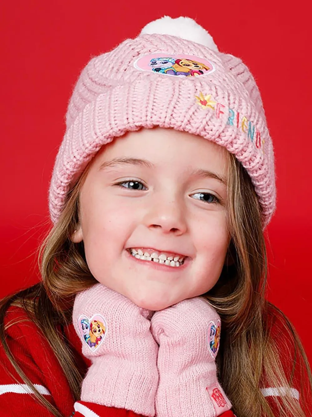 Best Vanilla Underground Pink Paw Patrol Girls Winter Beanie and Scarf Set