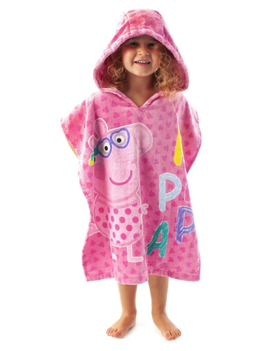 Vanilla Underground Pink Girls Peppa Pig Swimsuit and Towel Poncho Set.^ Swimwear|Swimwear