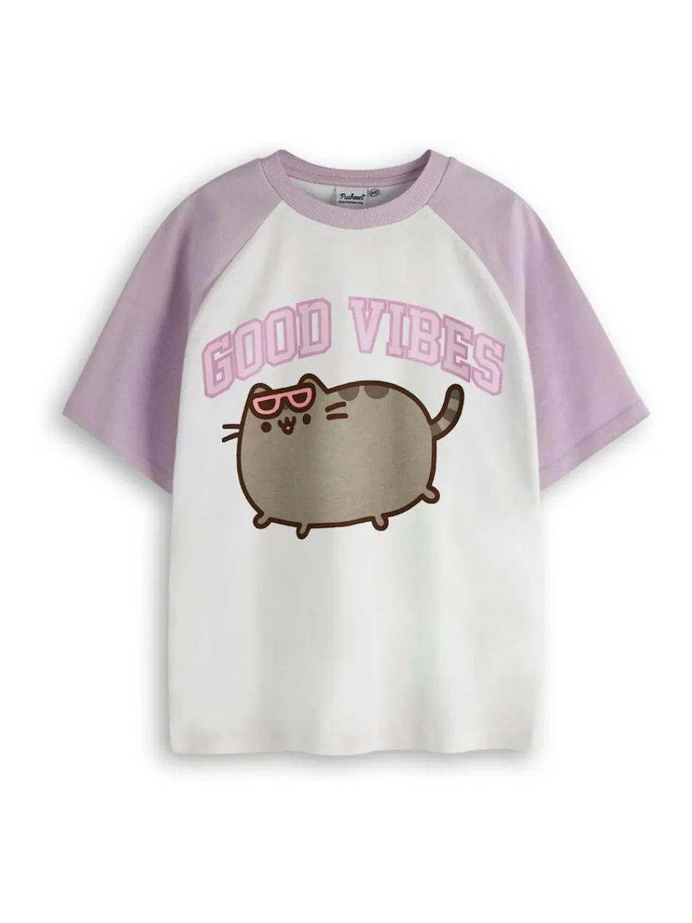 Online Vanilla Underground Purple Girls Pusheen 100% Cotton T-Shirt