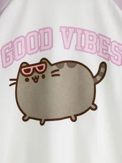 Online Vanilla Underground Purple Girls Pusheen 100% Cotton T-Shirt