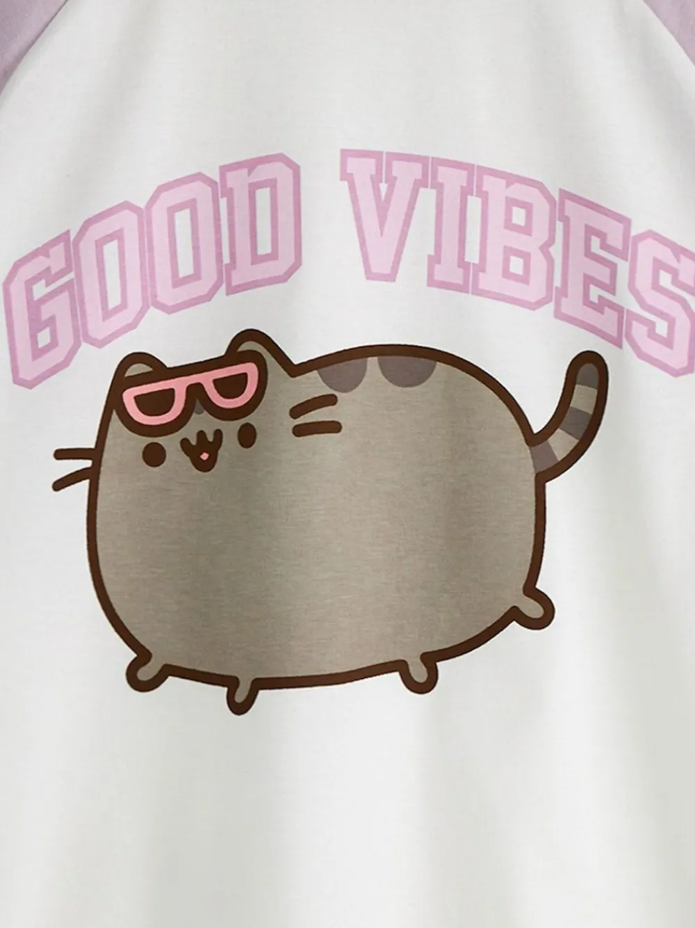 Online Vanilla Underground Purple Girls Pusheen 100% Cotton T-Shirt