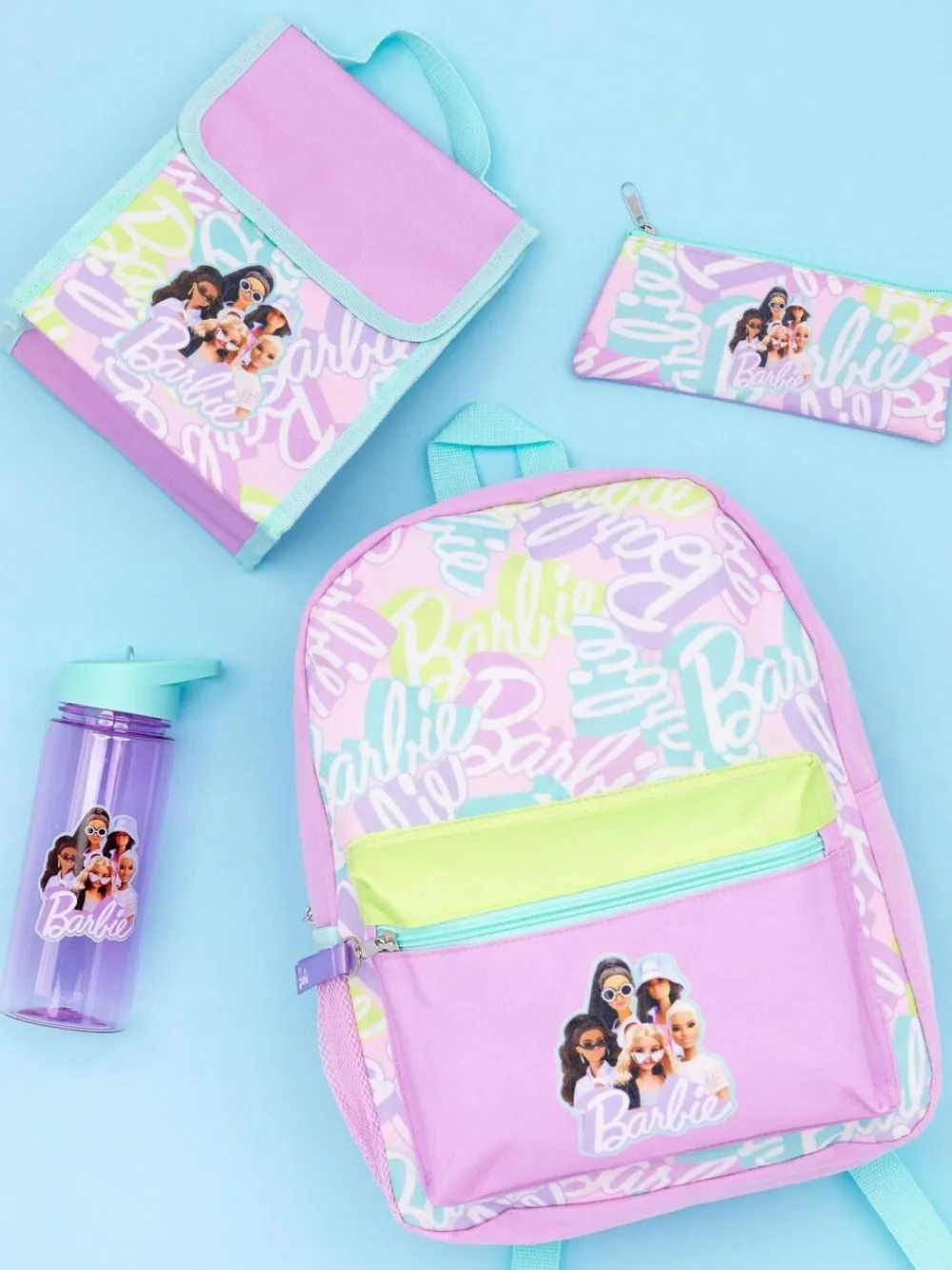 Online Vanilla Underground Purple Barbie Girls 4 Piece Backpack Set