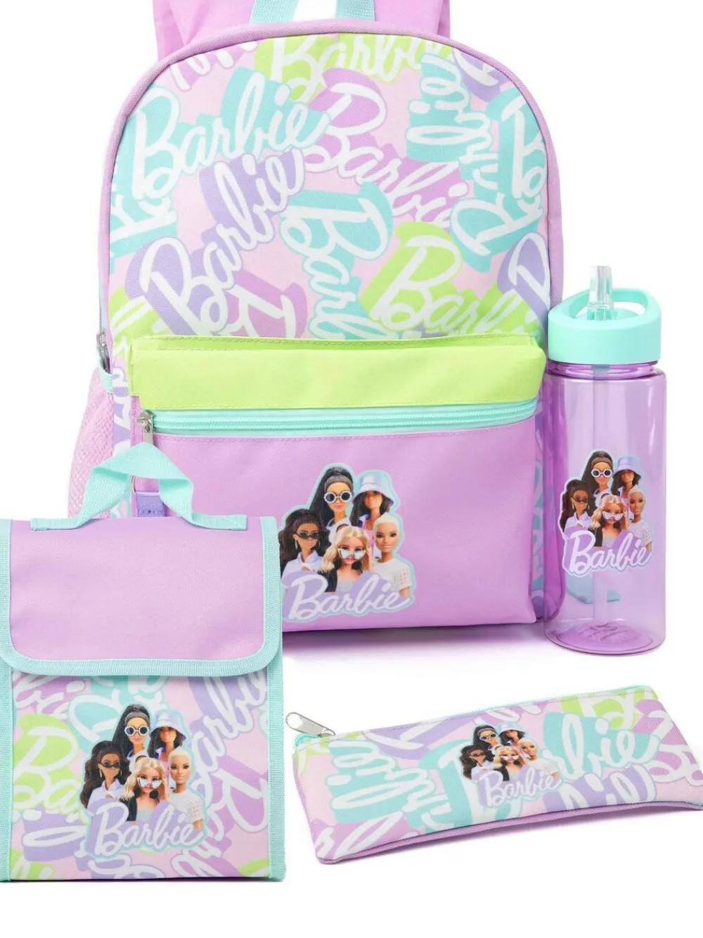Online Vanilla Underground Purple Barbie Girls 4 Piece Backpack Set