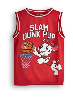 Hot Vanilla Underground Paw Patrol Kids Marshall 2 Piece Basketball Set Red