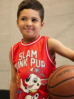 Hot Vanilla Underground Paw Patrol Kids Marshall 2 Piece Basketball Set Red