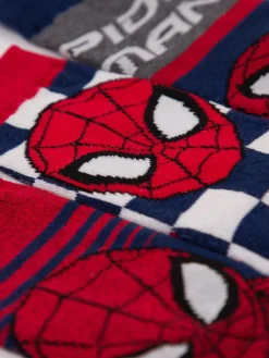 Online Vanilla Underground Boys Character Socks 6 Pack Red Spider-Man