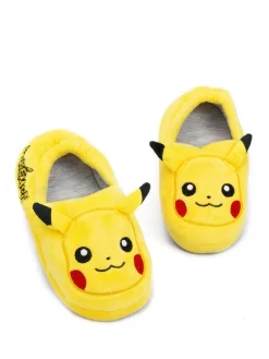 Vanilla Underground Yellow Pokemon Winter Slippers^BOY Nightwear