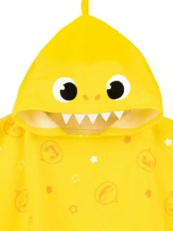 Vanilla Underground Yellow Character Baby Shark 100% Cotton Towel Poncho^BOY Swimwear|Swimwear