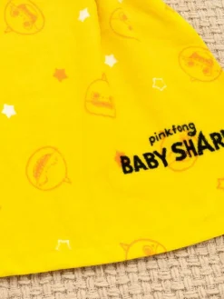 Vanilla Underground Yellow Character Baby Shark 100% Cotton Towel Poncho^BOY Swimwear|Swimwear