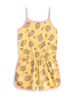 New Vanilla Underground Yellow Girls Pusheen Sleeveless Playsuit
