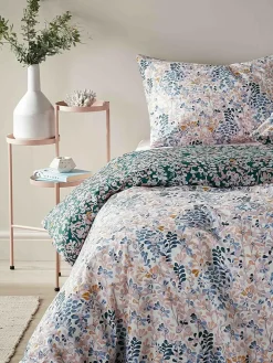 Vantona Blue Ditsy Floral Duvet Cover and Pillowcase Set