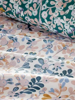 Vantona Blue Ditsy Floral Duvet Cover and Pillowcase Set