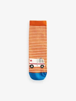 Sale Next Vehicle Stripe Cotton Rich Socks 7 Pack