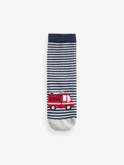 Sale Next Vehicle Stripe Cotton Rich Socks 7 Pack