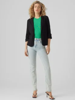 VERO MODA Linen Blend 3/4 Sleeve Jacket^Women Blazers