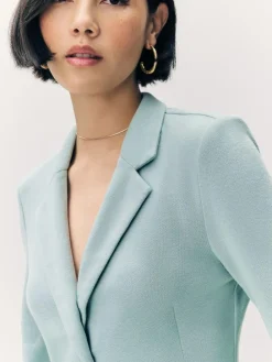 VERO MODA Light Teal Fitted Blazer^Women Suits & Tailoring|Blazers