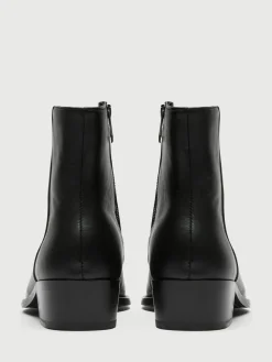 Walk London Black Leather Hoxton Zip Boots^ Boots|Boots