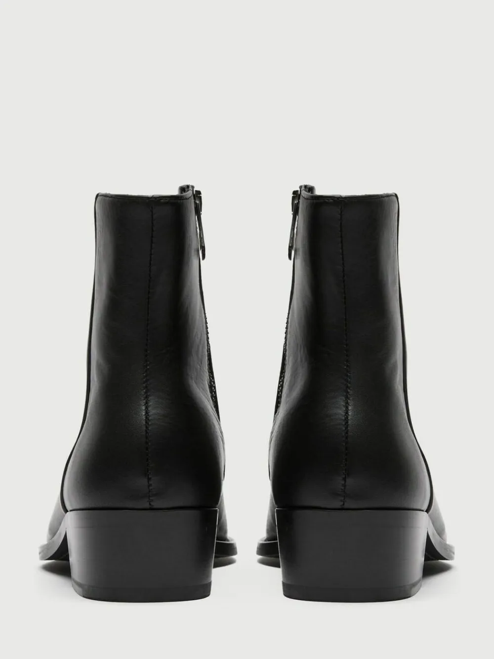 Walk London Black Leather Hoxton Zip Boots^ Boots|Boots
