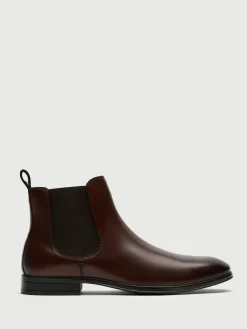 Walk London Brown Leather Oscar Chelsea Boots^ Boots|Boots