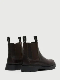 Walk London Brown Leather Callum Seam Chelsea Boots^ Boots|Boots