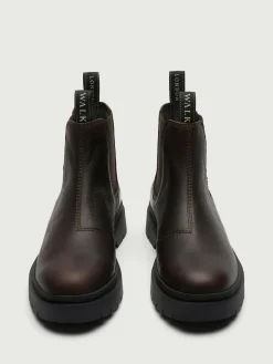Walk London Brown Leather Callum Seam Chelsea Boots^ Boots|Boots