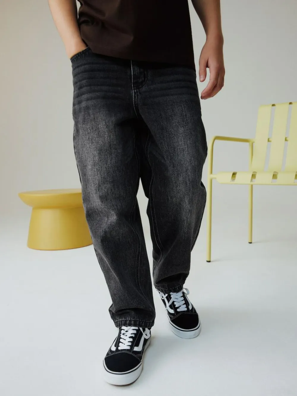 Next Baggy Tapered Authentic Jeans (3-16yrs)^BOY Jeans|Jeans