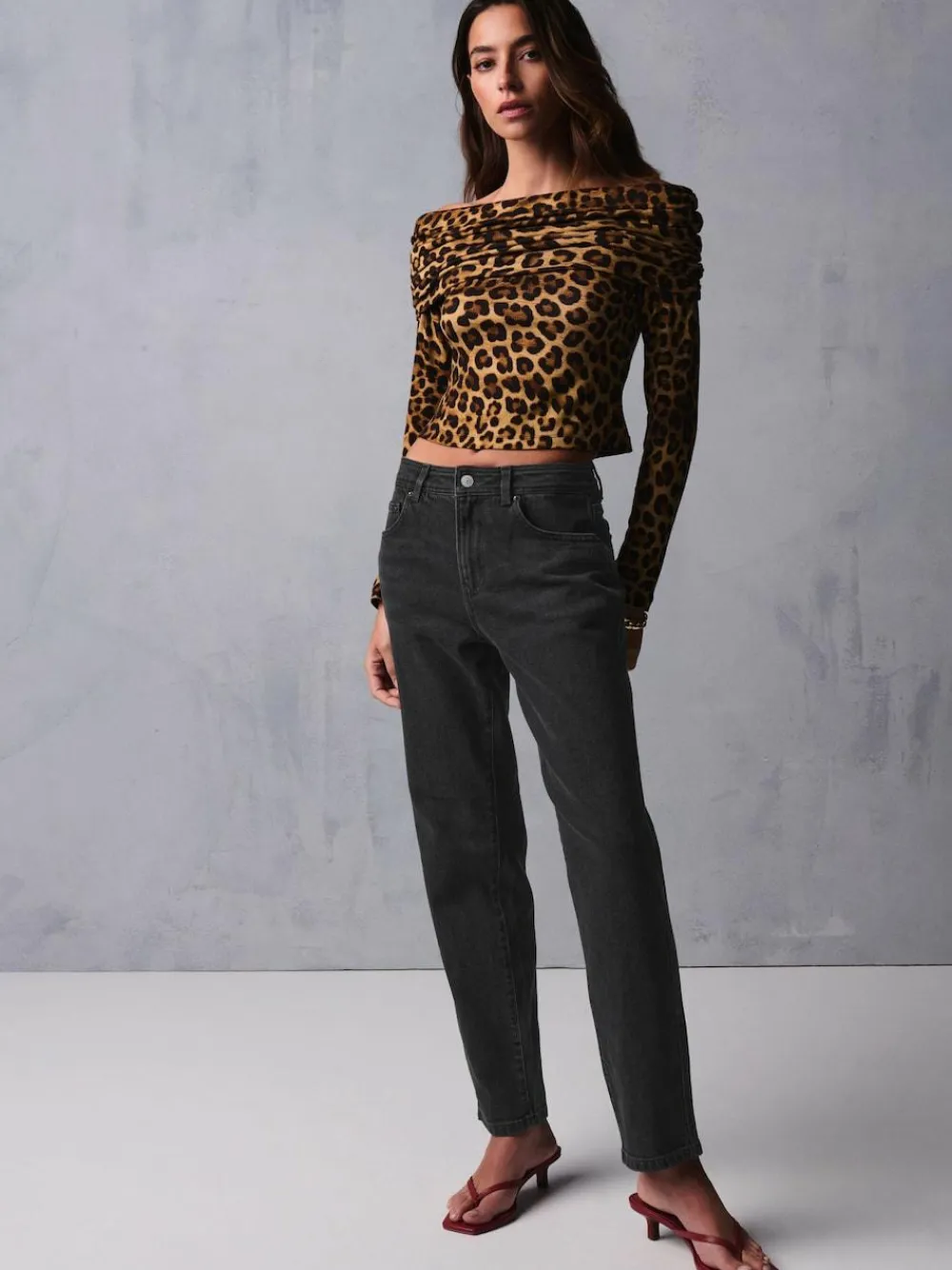 Next Mom Comfort Stretch Jeans Washed Black