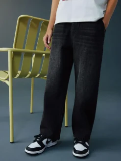 Outlet Next Pull on Denim Jeans (3-16yrs) Washed Black